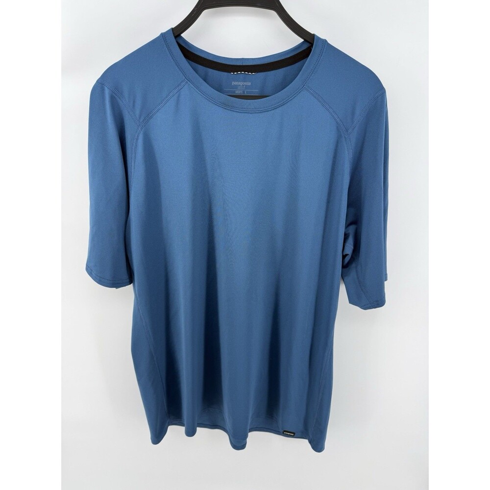 Patagonia Capilene Shirt Men's L Blue Lightweight Base Layer